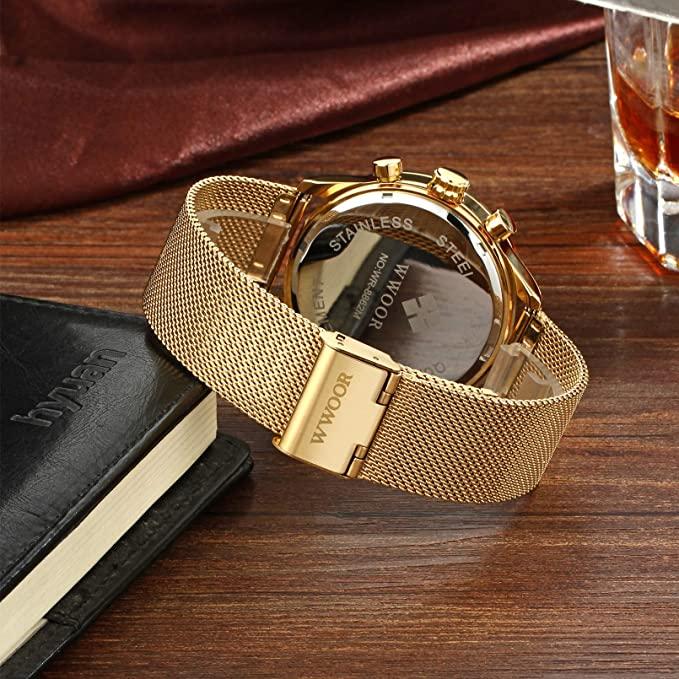 Ultra-dun Chronograaf Polshorloge Belleza