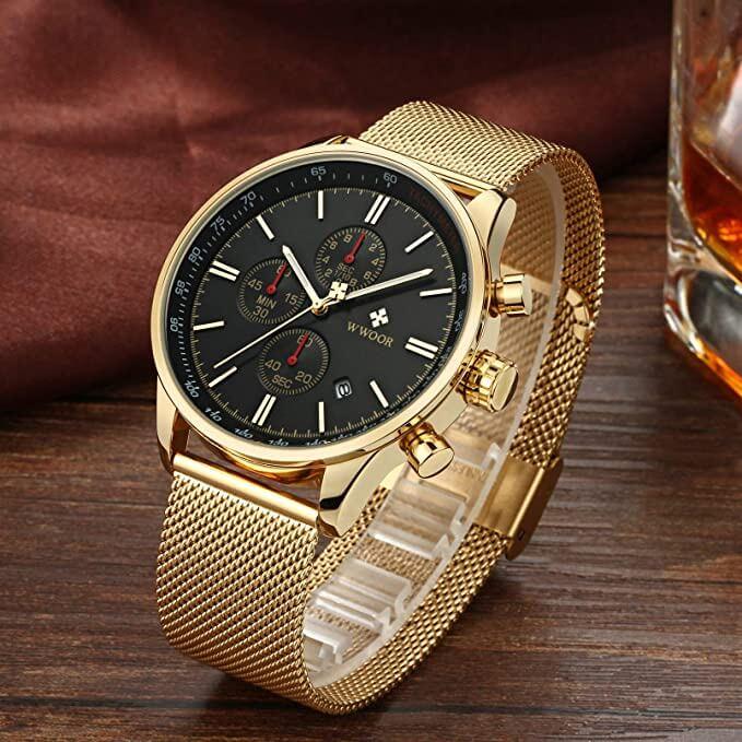 Ultra-dun Chronograaf Polshorloge Belleza